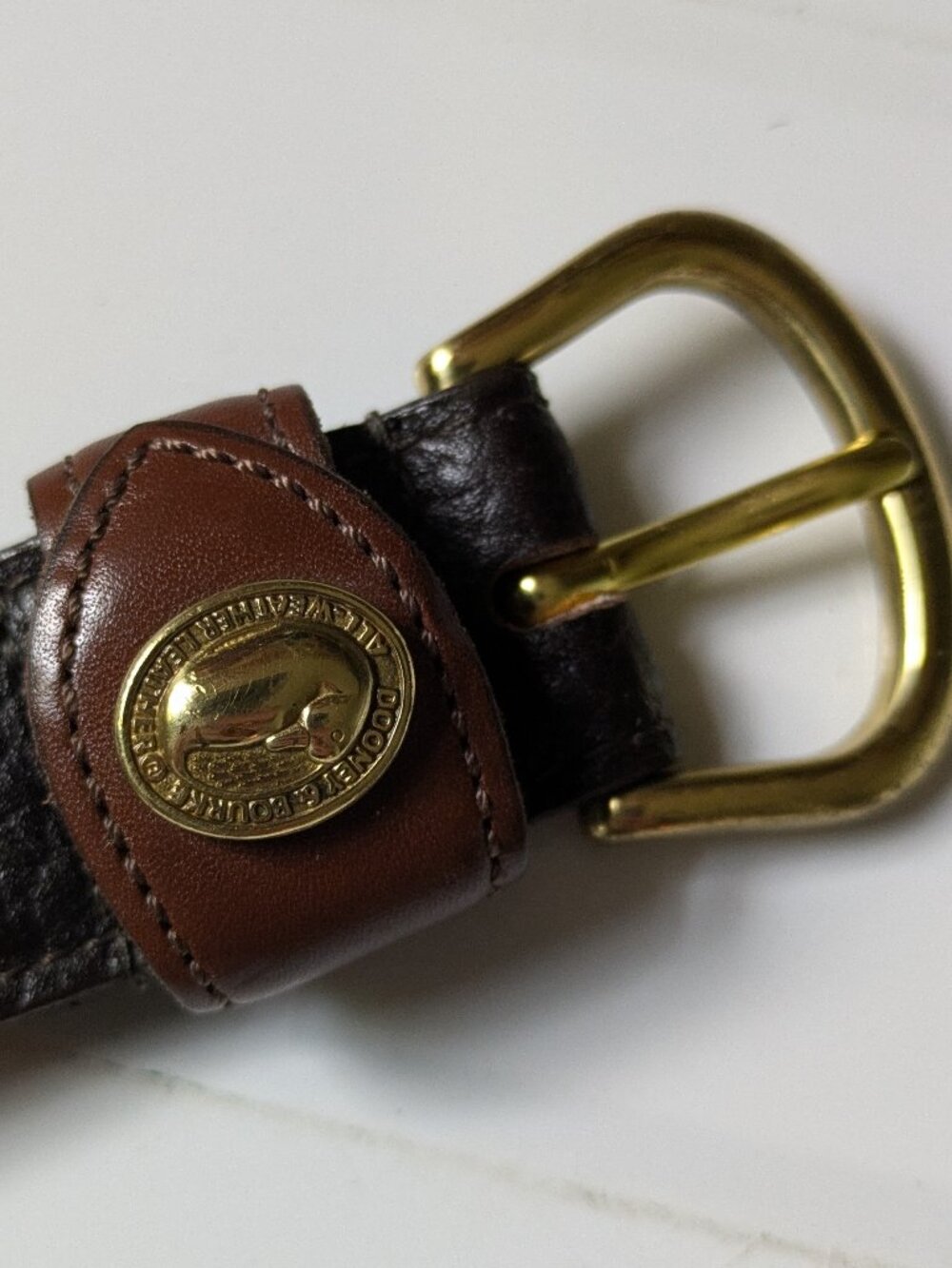 Dooney & Bourke Ladies Women's Size Small 26-28 Brown Leather Belt